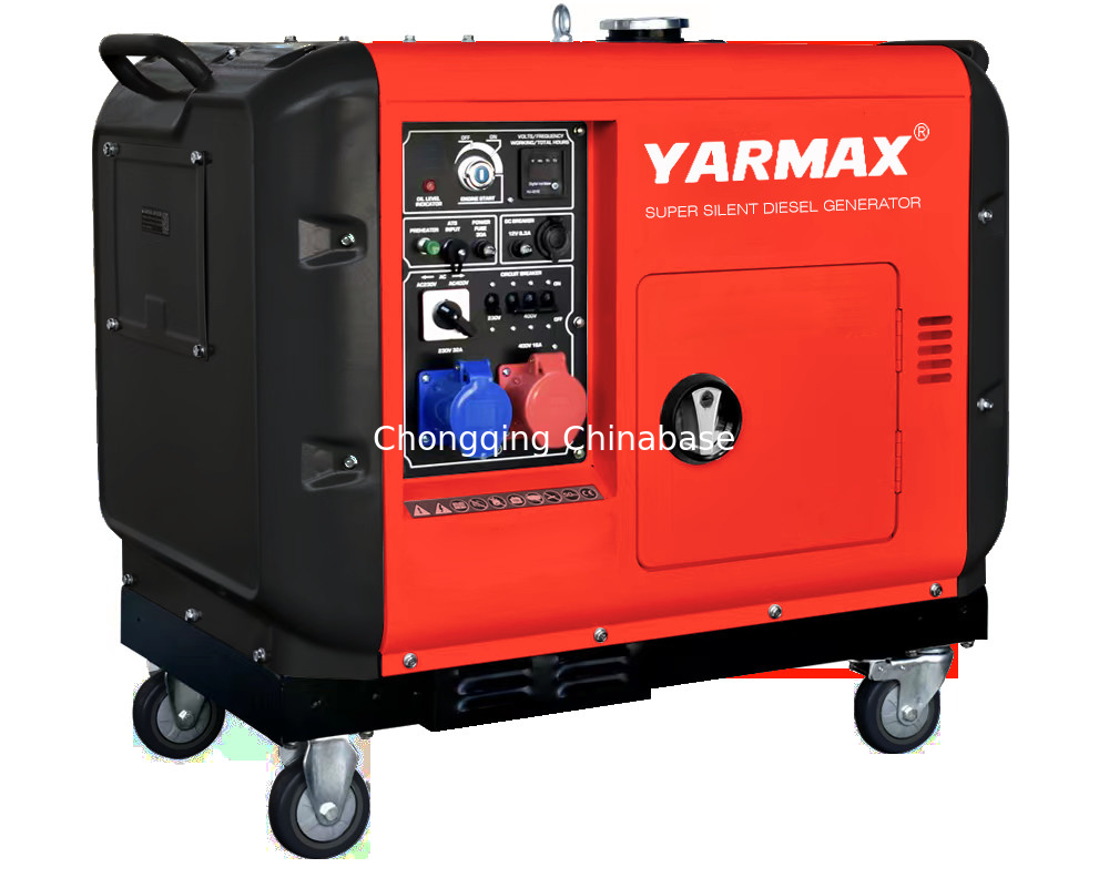230V 11.3A DC 12V 8.3A 3kW 2.5kW Generatore diesel di tipo silenzioso YM3700T