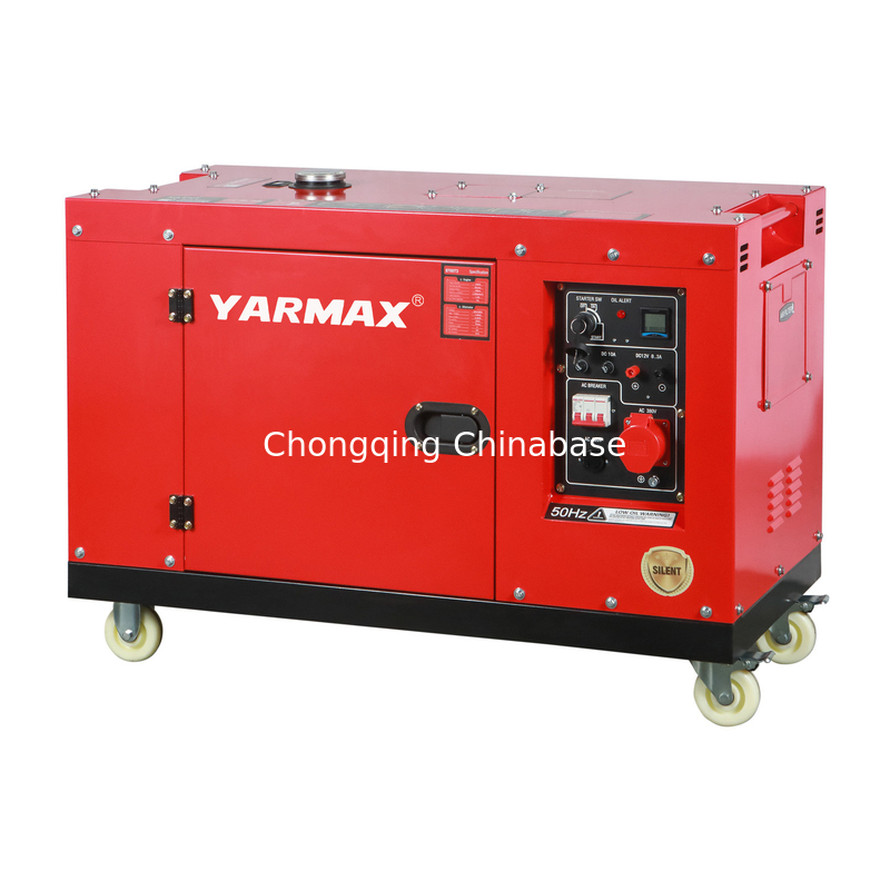 YM13800T Generatore diesel silenzioso portatile 9.6KW 10.4KW 1105FE Singolo cilindro