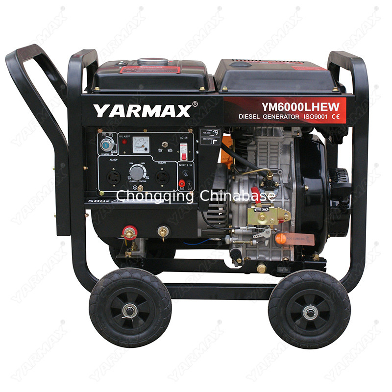 Generatore di saldatura YM6700 4.5KW 20.4A 25-30V del singolo cilindro diesel 220V